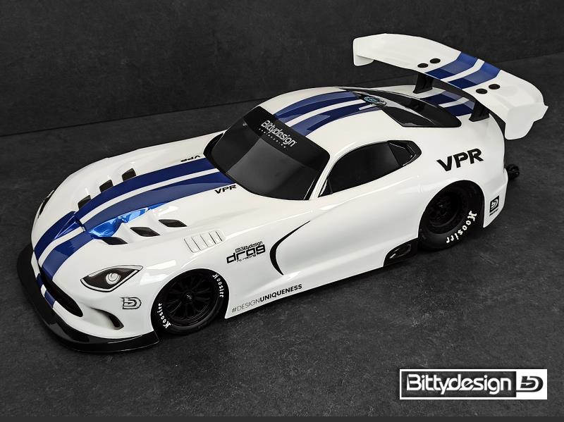 Bittydesign VPR 1/10 No Prep Street Drag racing clear body shell BDDG-VPR