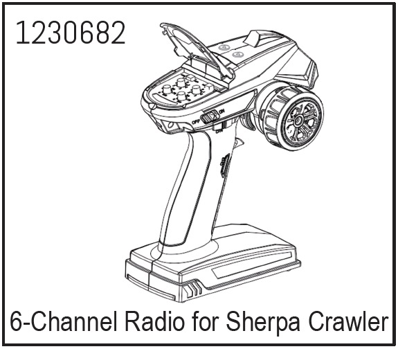 Absima 6-Kanal Fernsteuerung für Crawler Sherpa / Khampa 1230682