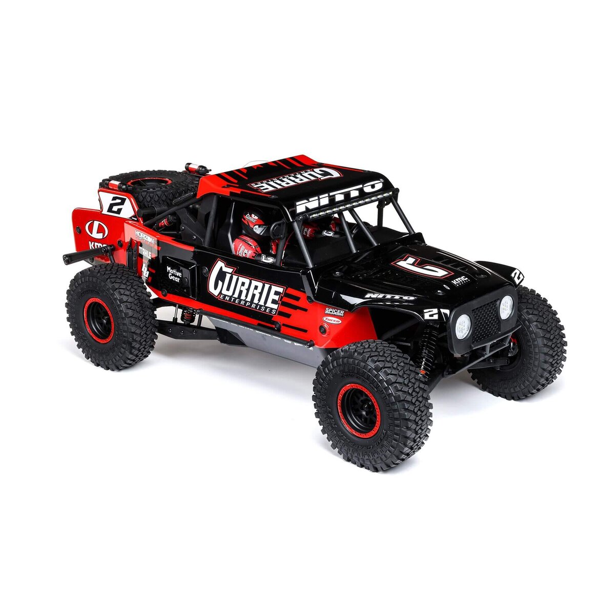 Losi Hammer Rey 1/10 4WD Rock Racer RTR Rot/Schwarz LOS03030T1