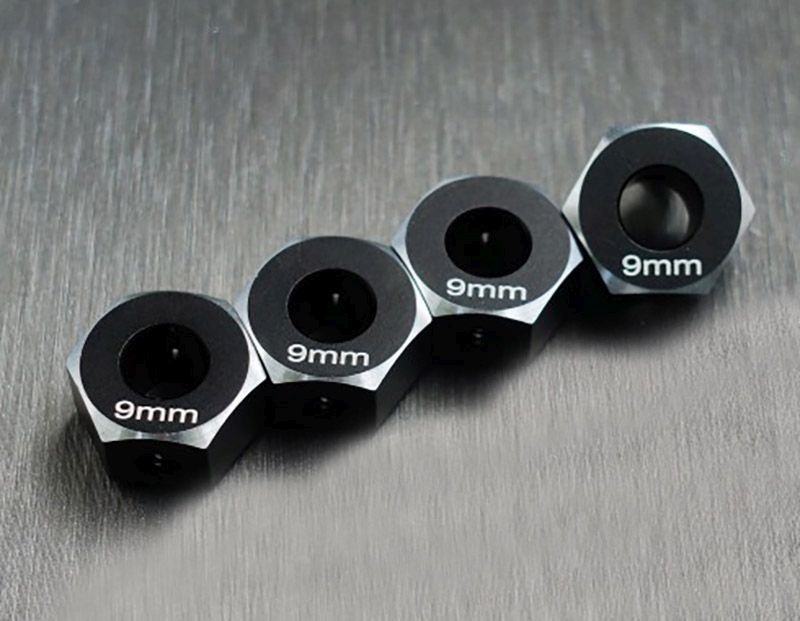 SAMIX SCX-6 alum. hex adaptar (9mm) für SCX-6 SCX6-6063-9
