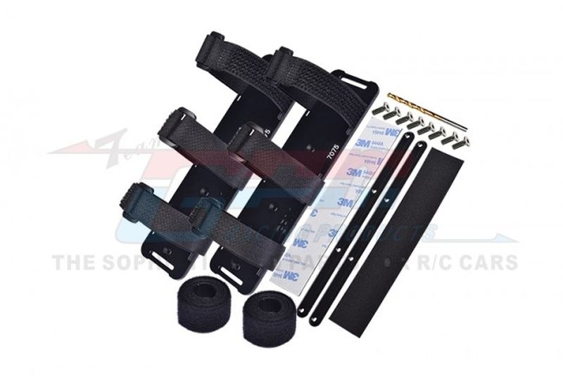GPM Akkuhalter-Set 7075-T6 Aluminium schwarz TRX XRT XRT0126BK
