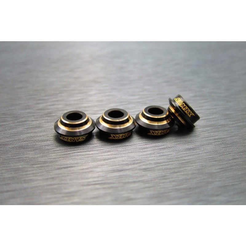 SAMIX Messing Dämpfer Federteller 4Stk. für Element RC Enduro END-4047