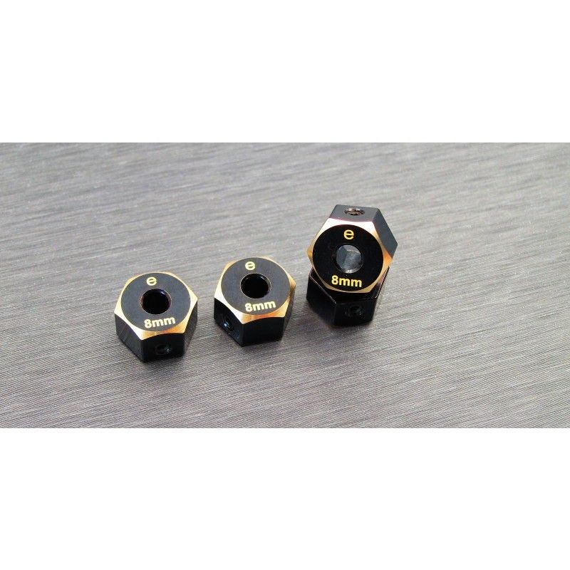 SAMIX Messing Hex Adapter (8mm) für Element RC Enduro END-4063-8