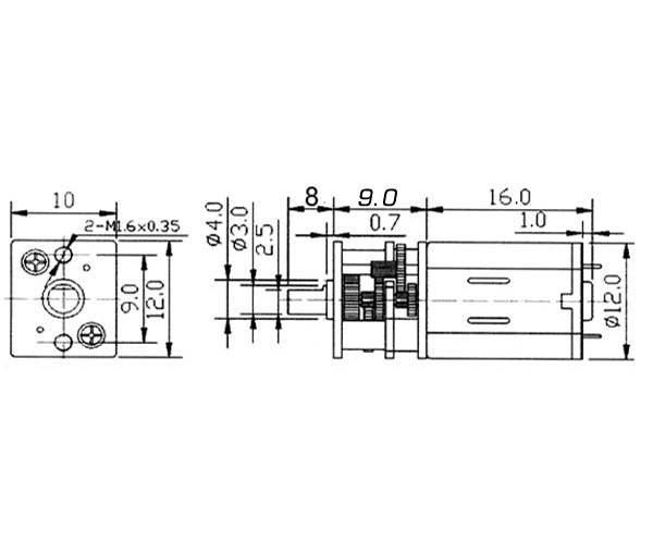 KRICK Micro Pile Getriebemotor 400:1 6V 42206