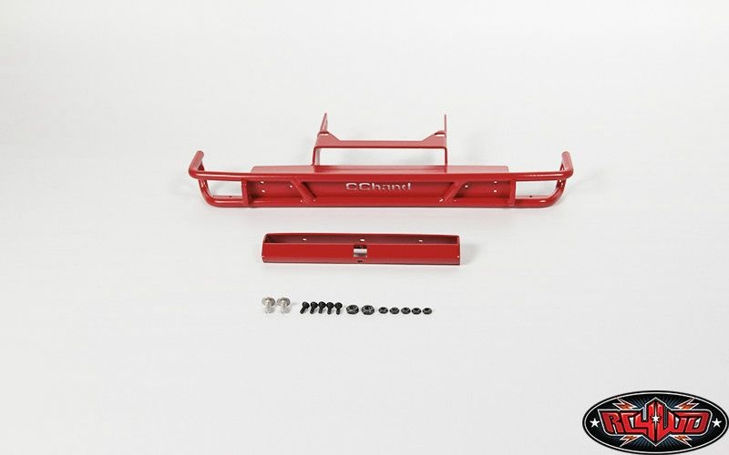 RC4WD Tube Rear Bumper for Axial SCX10 II XJ (Red) VVV-C0341