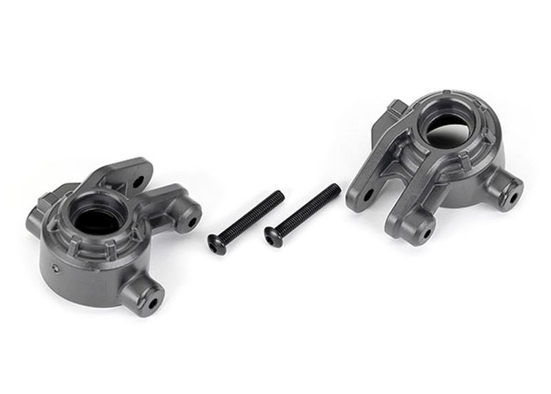 Traxxas Extreme Heavy Duty Lenkhebel grau l/r mit Kleinteile 4x4 Hoss, Rustler, Slash (für TRX9080 Kit) 9037-GRAY