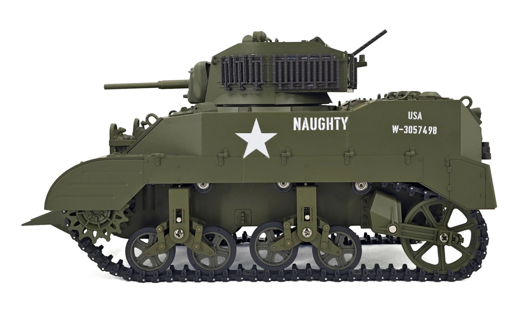 Racent M5A1 Stuart RC Panzer 1/16 Grün - Abbildung 3