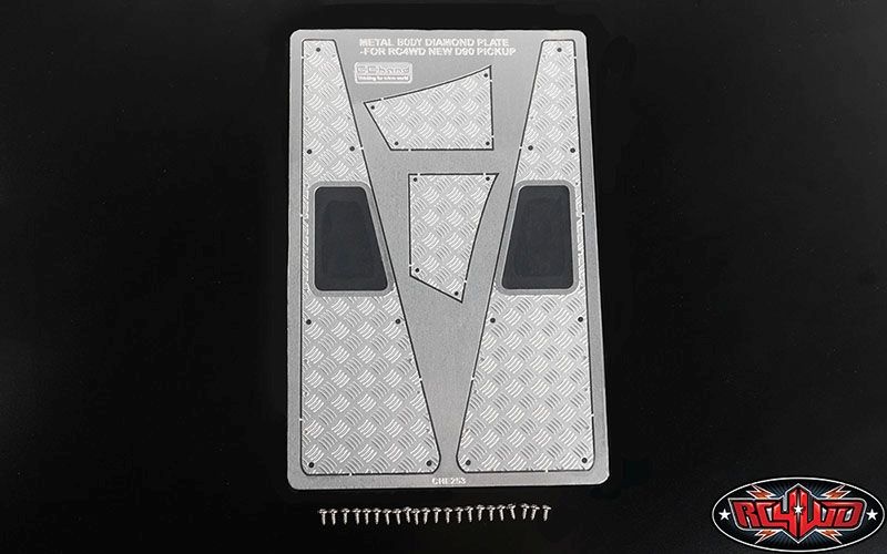 RC4WD Steel Front Side Hood Diamond Plates for Gelande II VVV-C1085