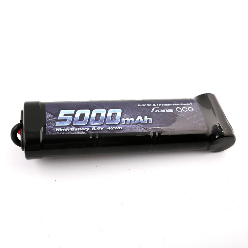 Gens ace Akku NiMh 8.4V 5000mAh (Deans) 155x45x23.8mm 501g B-5000-8.4V-NIMH-Flat-Pack-T