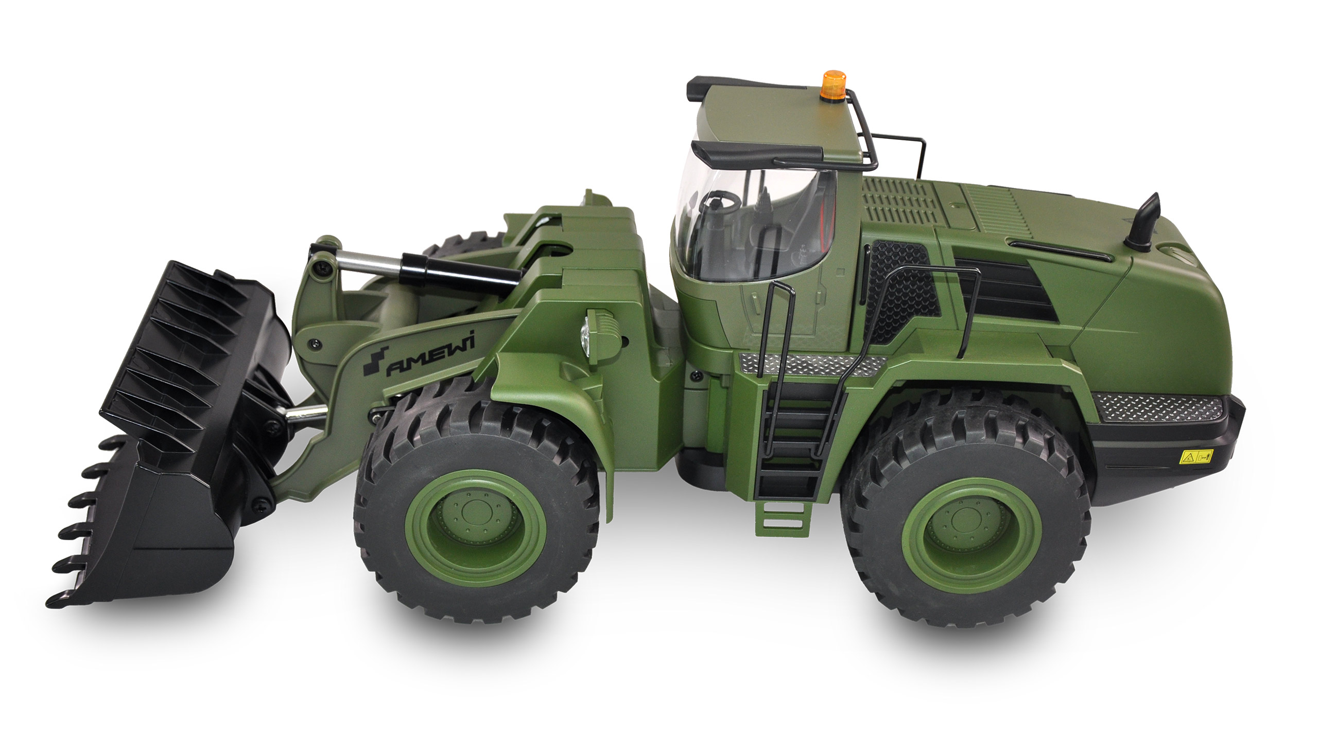 Amewi Radlader G485E ME Militär 1:14, Teilmetall, 10-Kanal, RTR 22534 - Abbildung 2