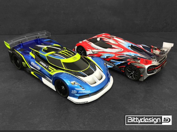 Bittydesign Body ARES-1 (Clear) 1/10 GT 190mm BDGT-190AS1