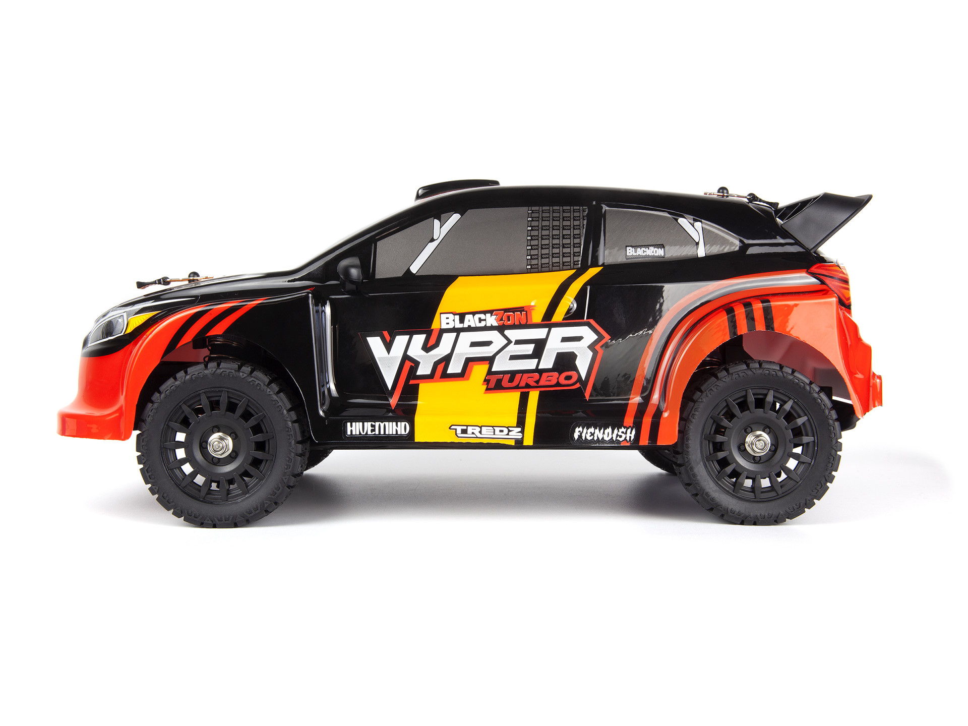 BLACKZON Vyper RX Turbo 1/16 4WD Brushless Rally Car Rot/Orange 540283 - Abbildung 2