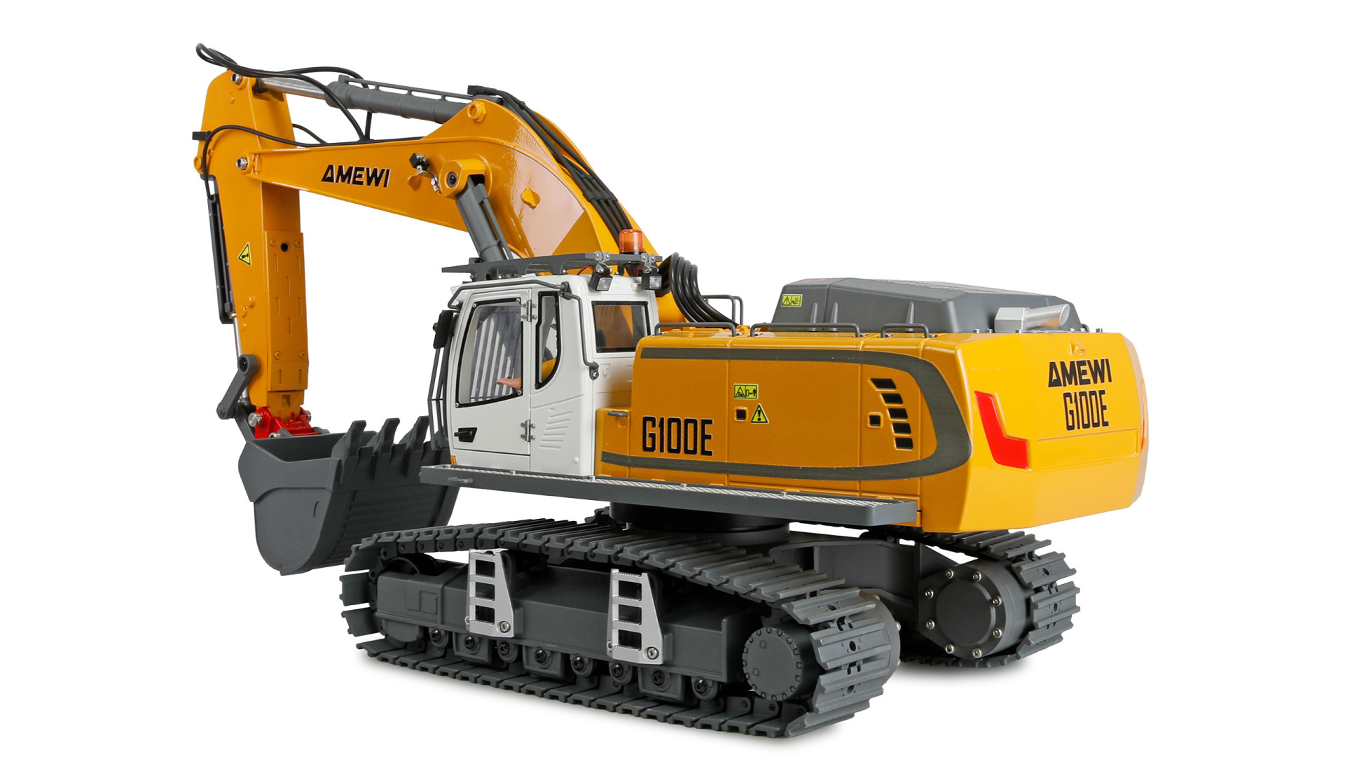 Amewi G100E Vollmetall Bagger 1:18 RTR Gelb 22749 - Abbildung 4