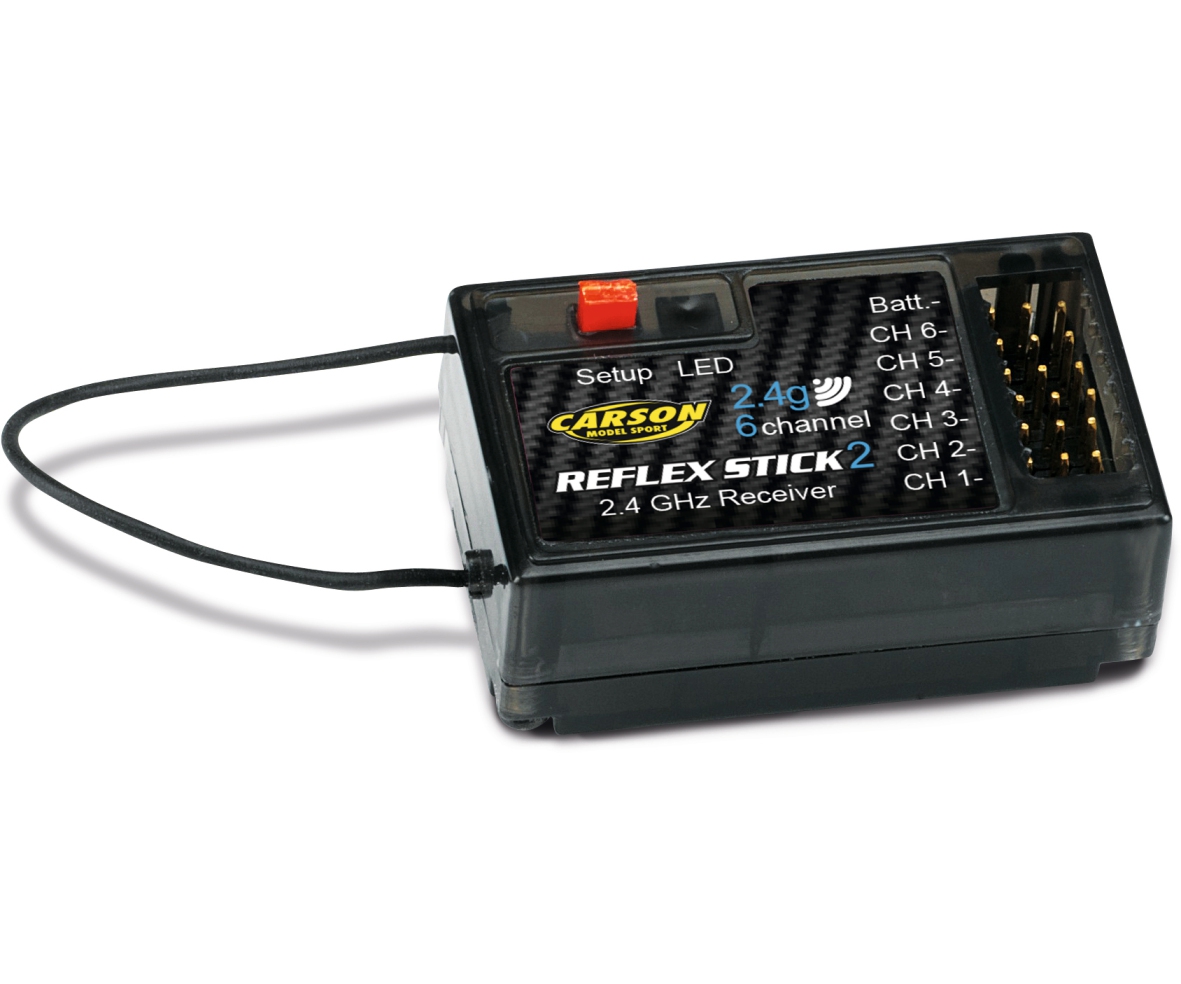 Carson 01537 Empfänger REFLEX Stick II 6 Kanal 2.4G 500501537 - Abbildung 1