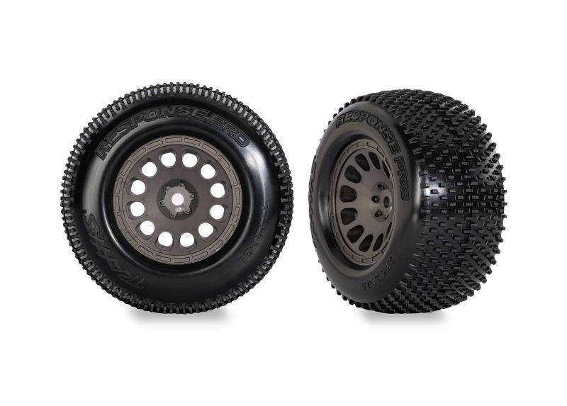 Traxxas Reifen Response Pro auf Felge grau (2) Mini XRT 10774-GRAY - Abbildung 1