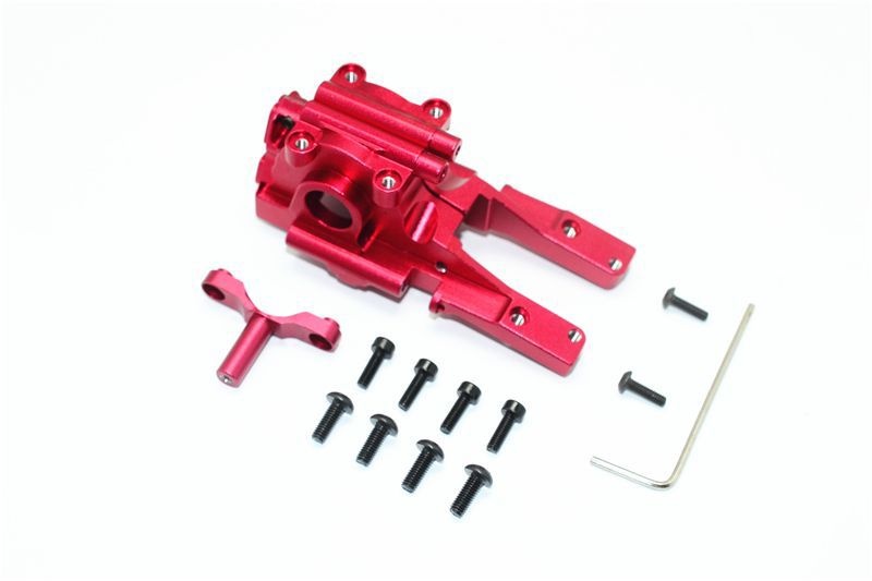 GPM Alu Getriebebox eloxiert vorn rot Traxxas 1/16 E-Revo