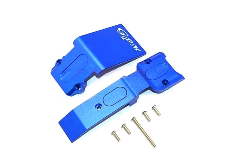 GPM Aluminium Skid-Platte vorne blau GPM Traxxas 1/10 E-REVO V1 ER331FB