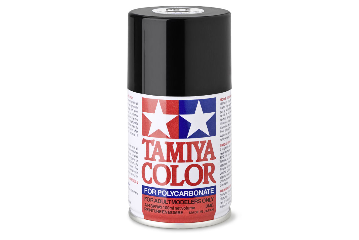 Tamiya Color Lexan Spray Farbe PS-5 Schwarz PS5 Black 100ml 300086005