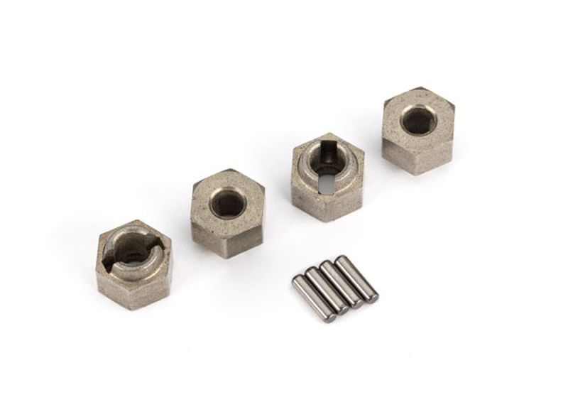 Traxxas Radmitnehmer 7mm sechskant (Stahl) (4) incl. Pins (8) 9750A