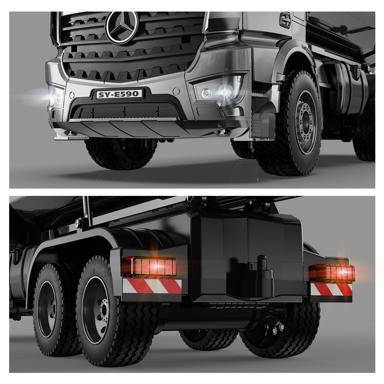 Double-E Mercedes-Benz Arocs RC-Dump Truck Maßstab 1:20 RTR E590-003 - Abbildung 4