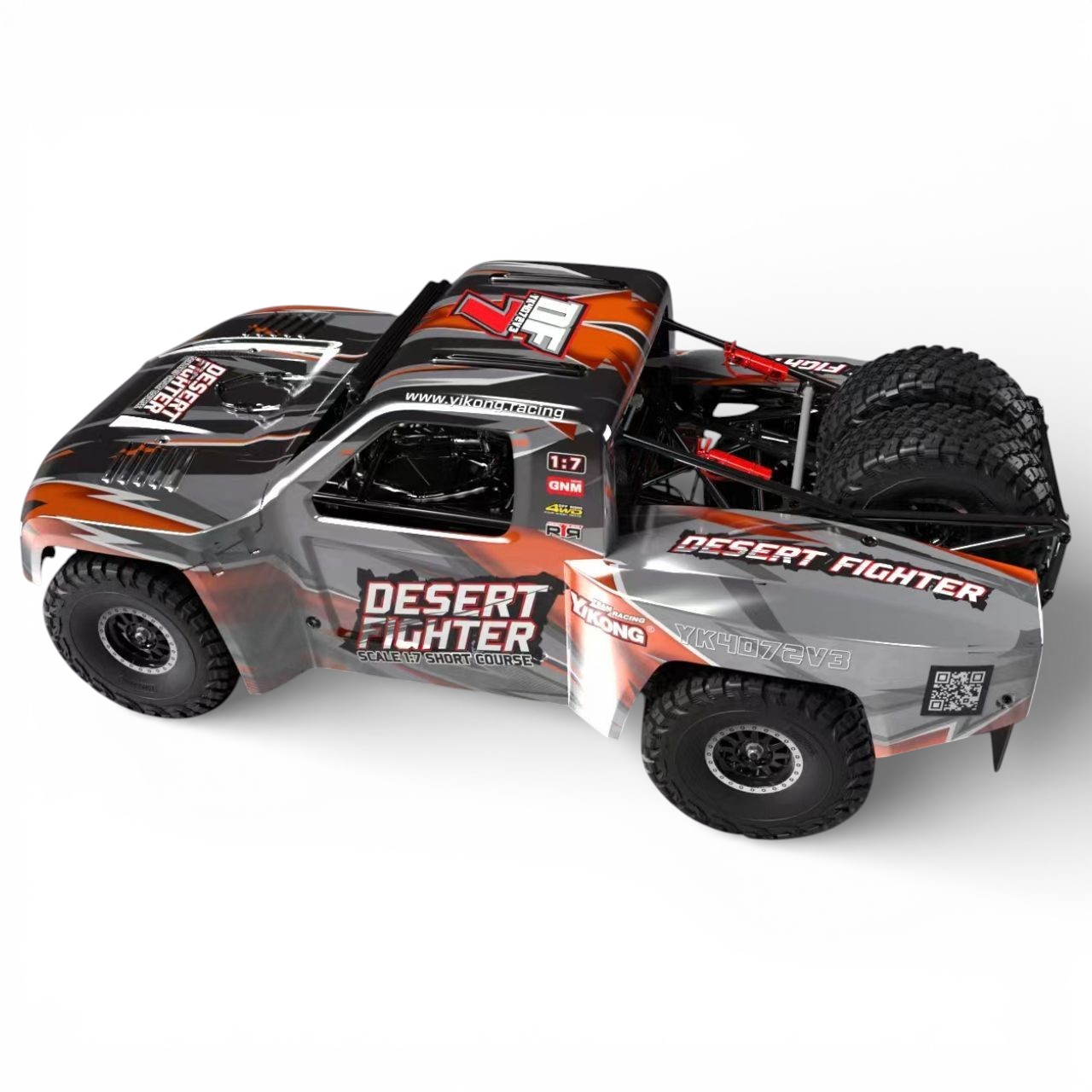 Yikong DF7 V3 Desertfighter 1/7 Short Course Rot Desert Truck YK4072B - Abbildung 3