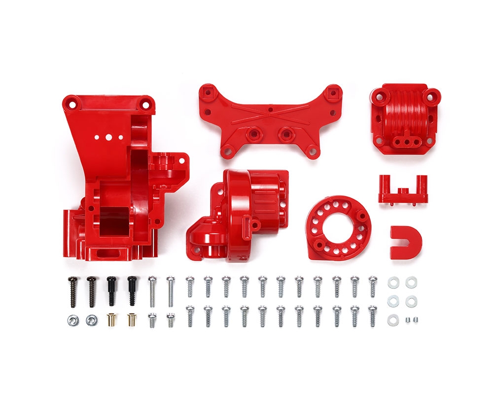 Tamiya 50478 TA-01/02 B-Teile Getriebegehäuse hinten rot 300050478