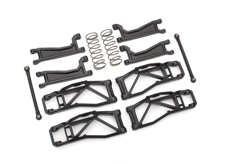 Traxxas Querlenker-Set WideMaxx schwarz Querlenker, Spurstangen +Feder 8995