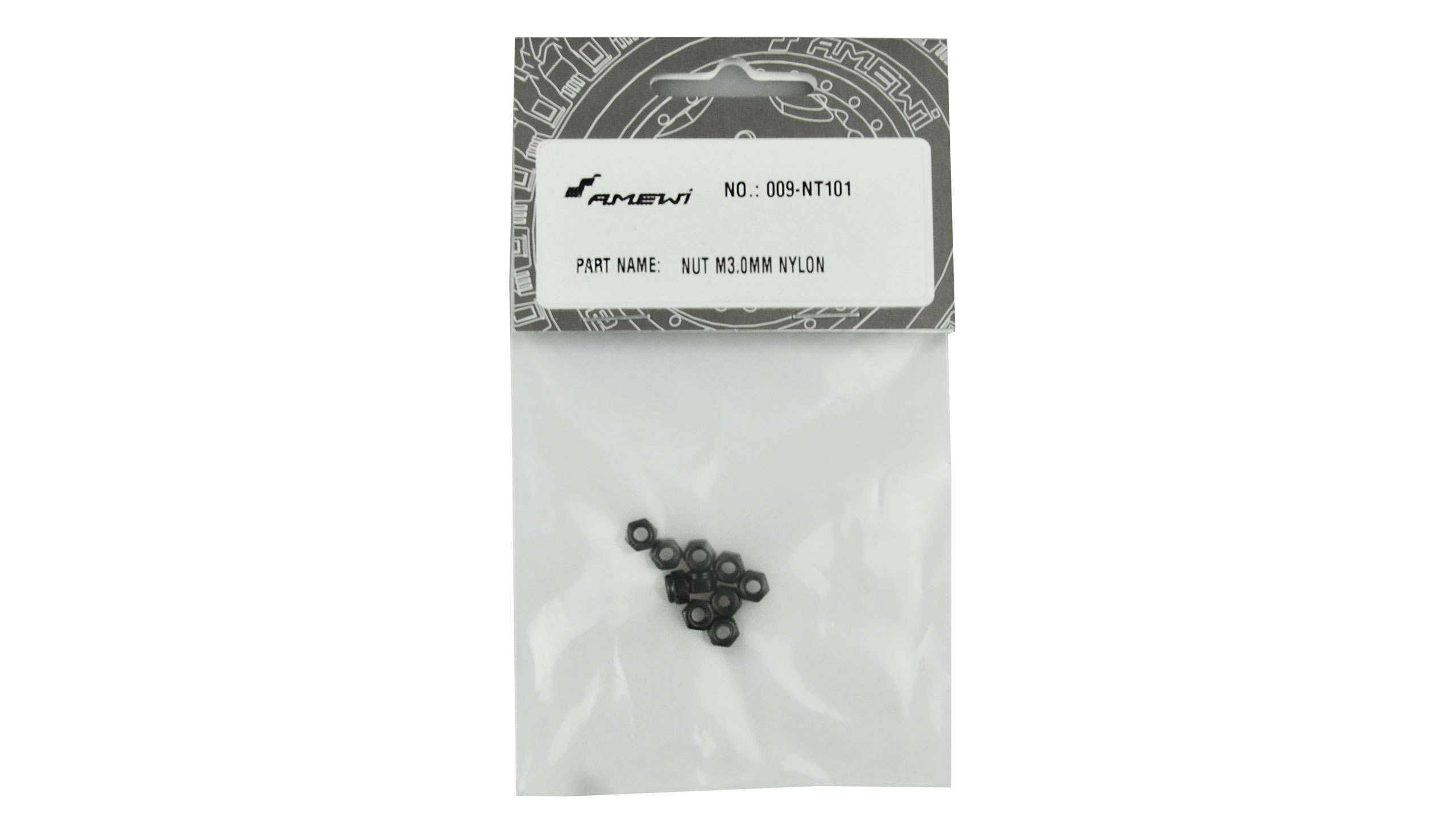 Amewi NUT(M3.0MM NYLON) 10pcs EVO-X 6000 NT101 NT101