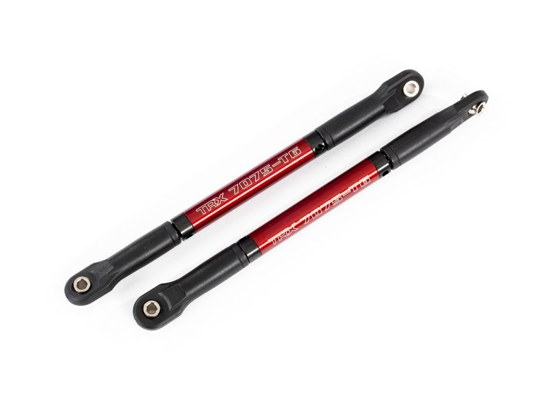 Traxxas Push Rod (Akz) Heavy Duty rot eloxiert mit Kugelpfannen (2) 8619R