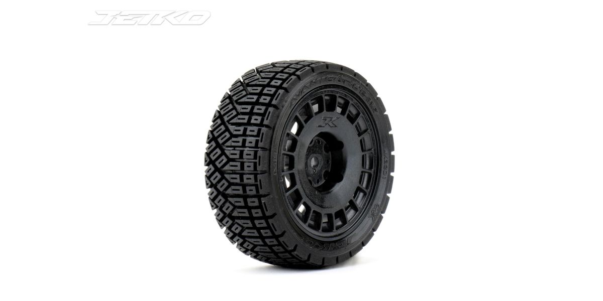 Jetko Extreme Tyre Rally 1/10 Avantgarde on Black Rims (4) JK3201RB