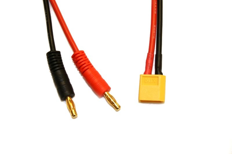 H-SPEED Ladekabel XT60 auf Bananenstecker 4mm HSPC005