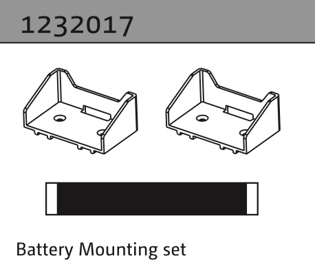Absima Batteriehalterung und Glettband 1232017