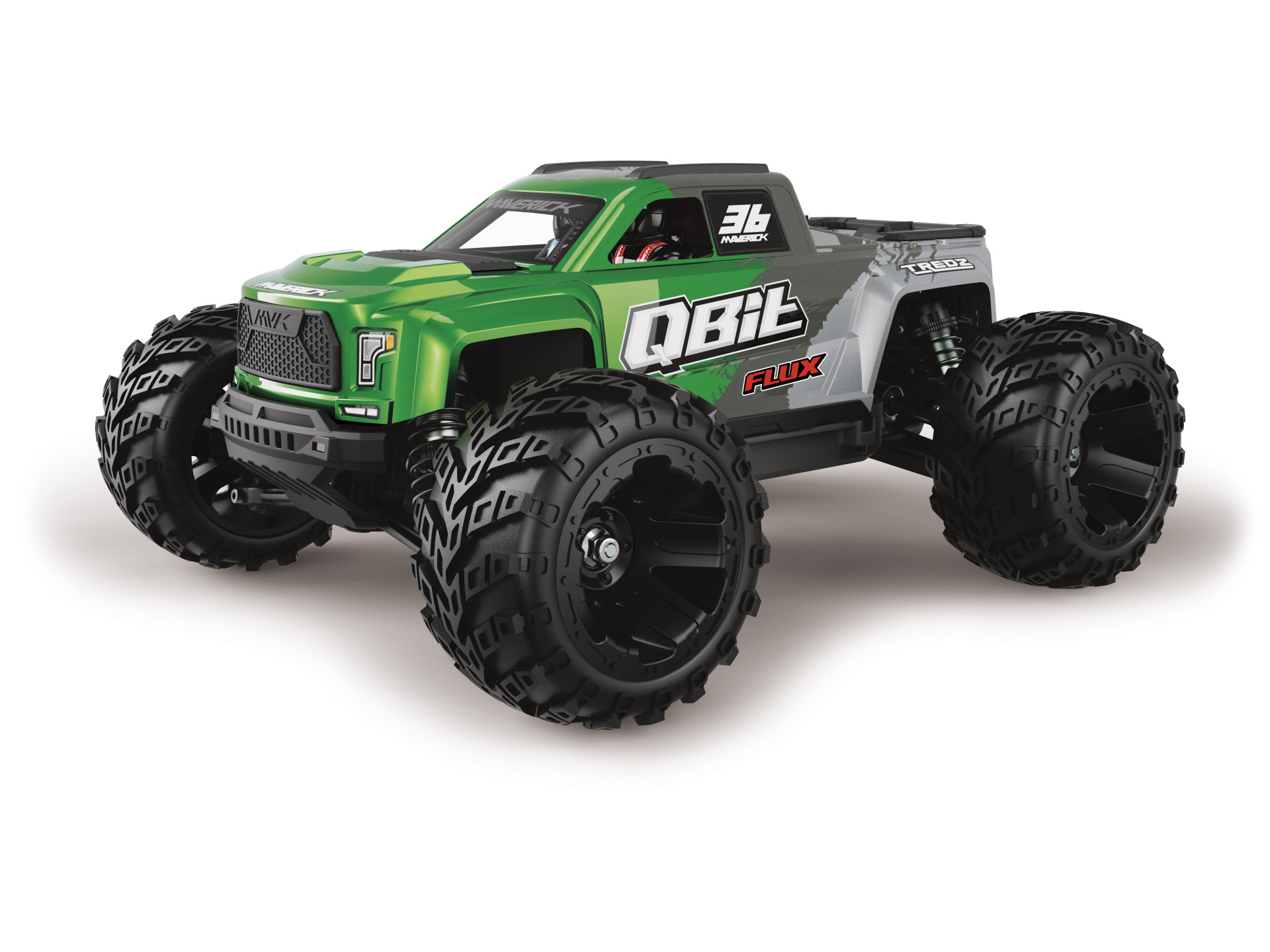 Maverick QBit MT Flux 1/16 4WD Brushless Monstertruck Grün 151006 - Abbildung 1