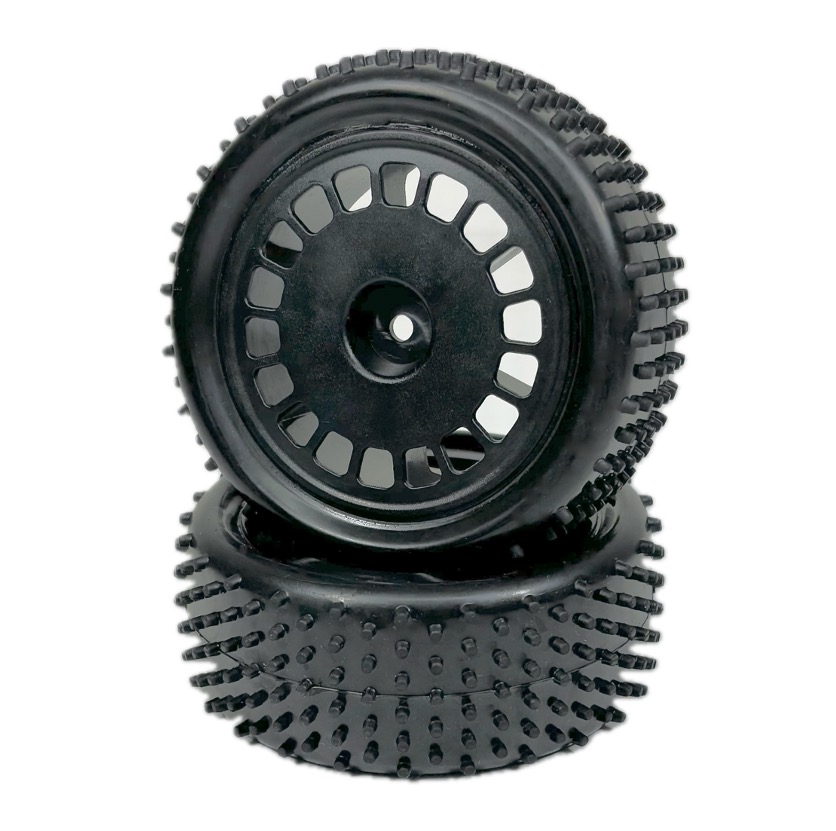 Absima 1:10 Buggy Räderset "Mini Pin" vorne schwarz (2) 2500054