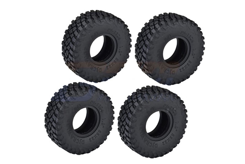 GPM Grip-Reifen 1.0 mit Einlagen 55x22mm Traxxas-4M, SCX24