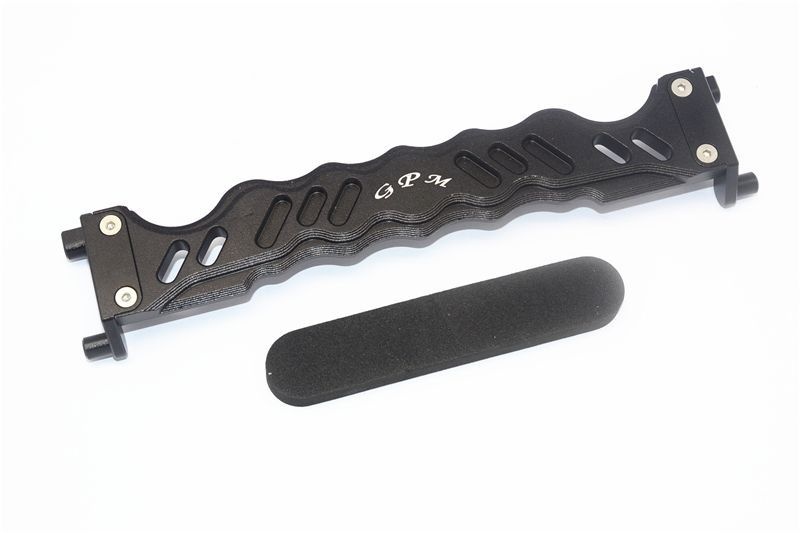 GPM Alu Akkuhalter schwarz Traxxas MAXX - Abbildung 1