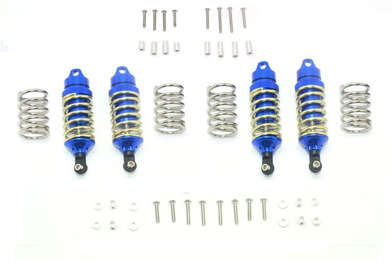 GPM Alu Öldruckstoßdämpfer v/h (LCG-Version) blau Traxxas Rustler, Slash 4x4 & 2WD