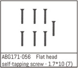 Absima Countersunk Screw M1.7*10 (7PCS) ABG171-056