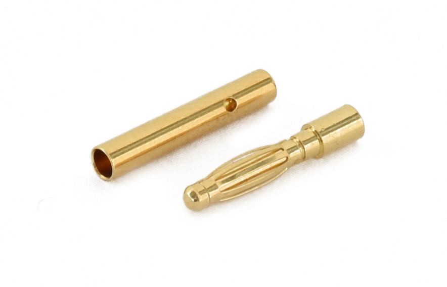 Modster Goldkontaktstecker 2mm 1 Paar MD11203