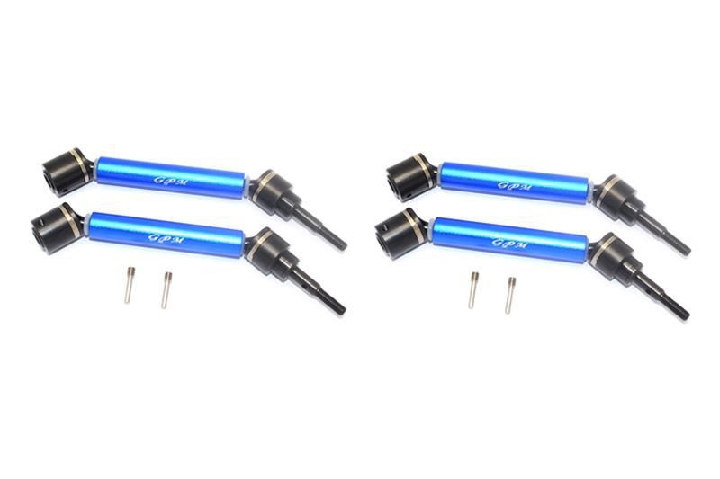 GPM Stahl CVD gehärtet mit Aluwelle v/h blau (4 Stk.) Traxxas MAXX
