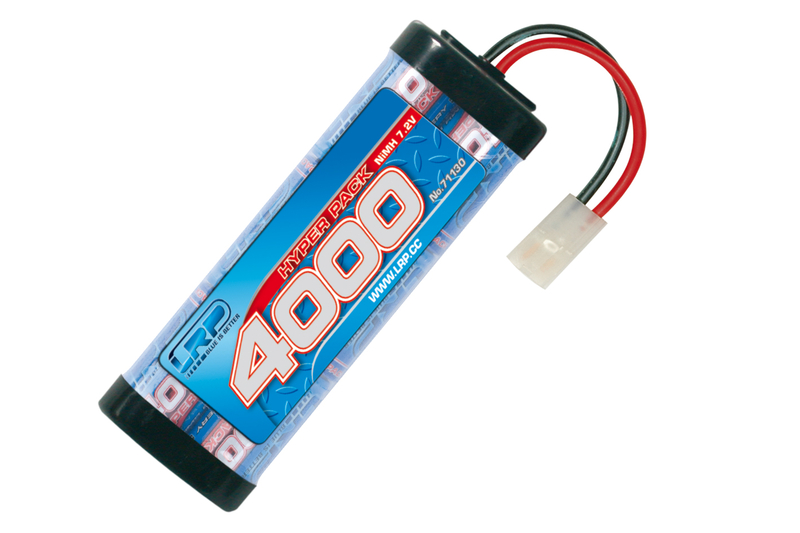 LRP Hyper Pack 4000 7.2V 6-Zellen Tamiya / JST Stecker NiMH Stickpack