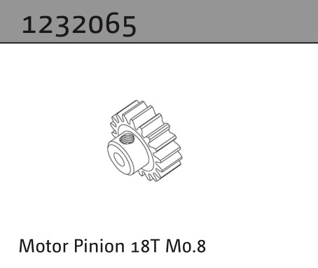 Absima Motorritzel 18T M0.8 1232065