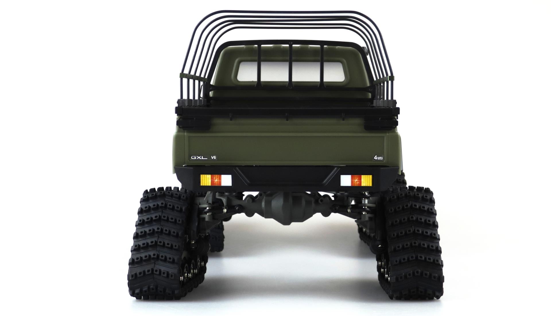 Amewi AMXRock RCX10BTS Scale Crawler Pick-Up 1:10, RTR Militär grün 22462