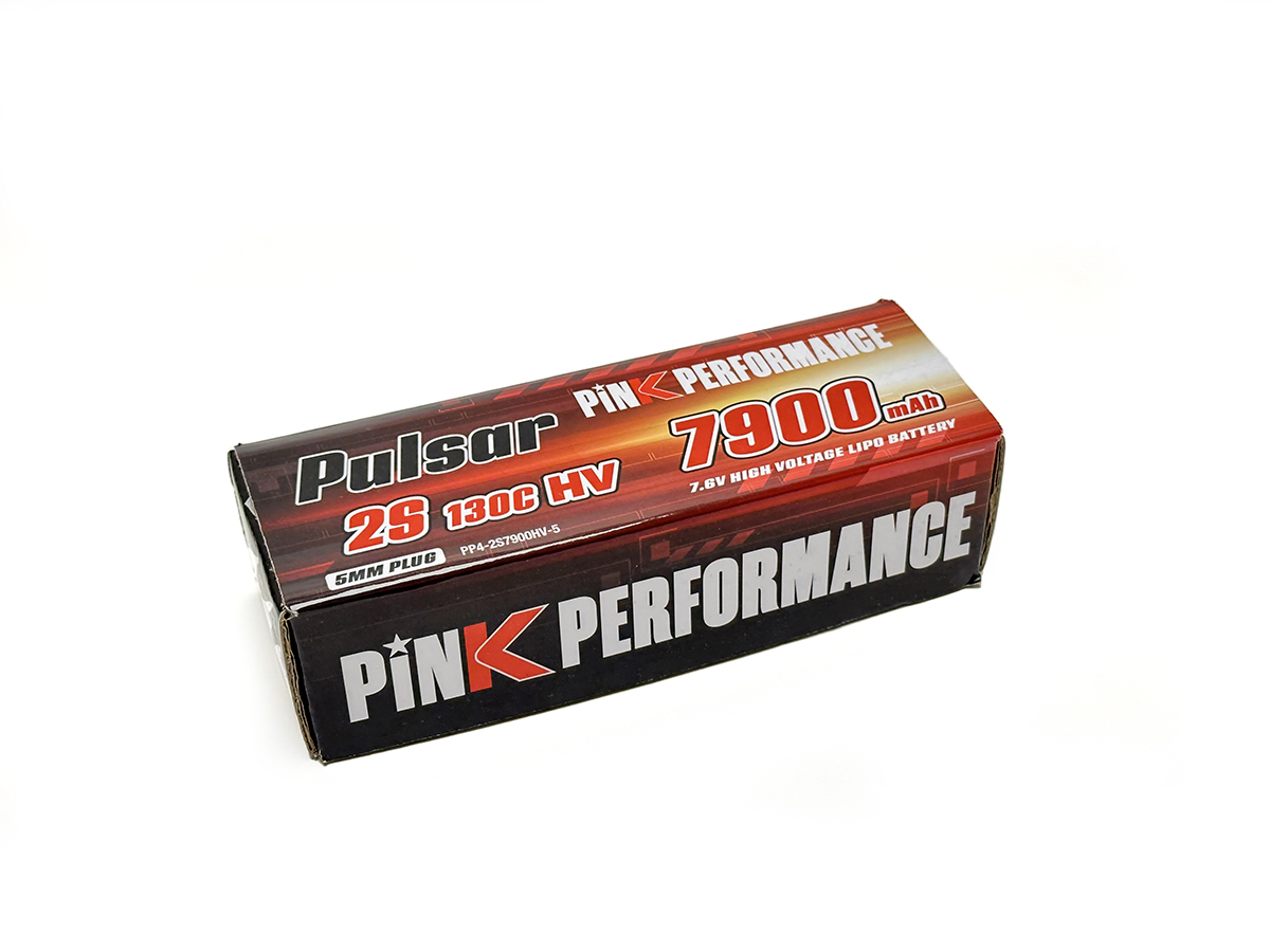 Pink Performance Pulsar LiPo Akku 2S 7.6V-7900-130C (5mm) 139x47x26mm 318g PP4-2S7900HV-5