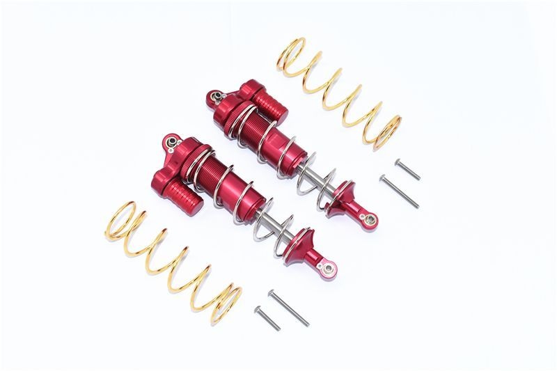 GPM Alu L-Shape Piggy Back Dämpfer v/h 125mm rot Traxxas MAXX