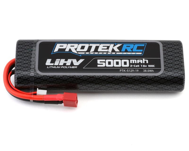 ProTek RC 2S 100C Si-Graphene HV LiPo Stick Pack TCS Batterie (7.6V, 5000mAh, 137.5x46.7x24.2mm, 235g)