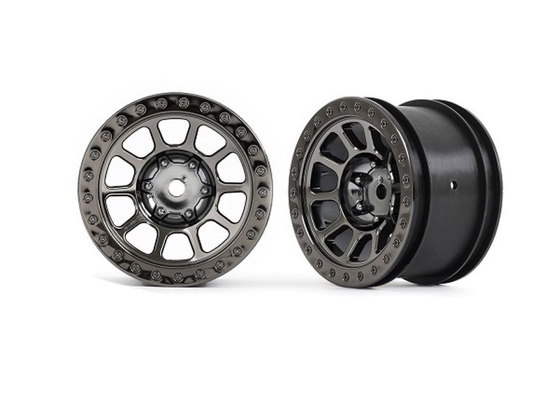 Traxxas Felge Bandit 2.2 Schwarz-Chrom hi 2480A