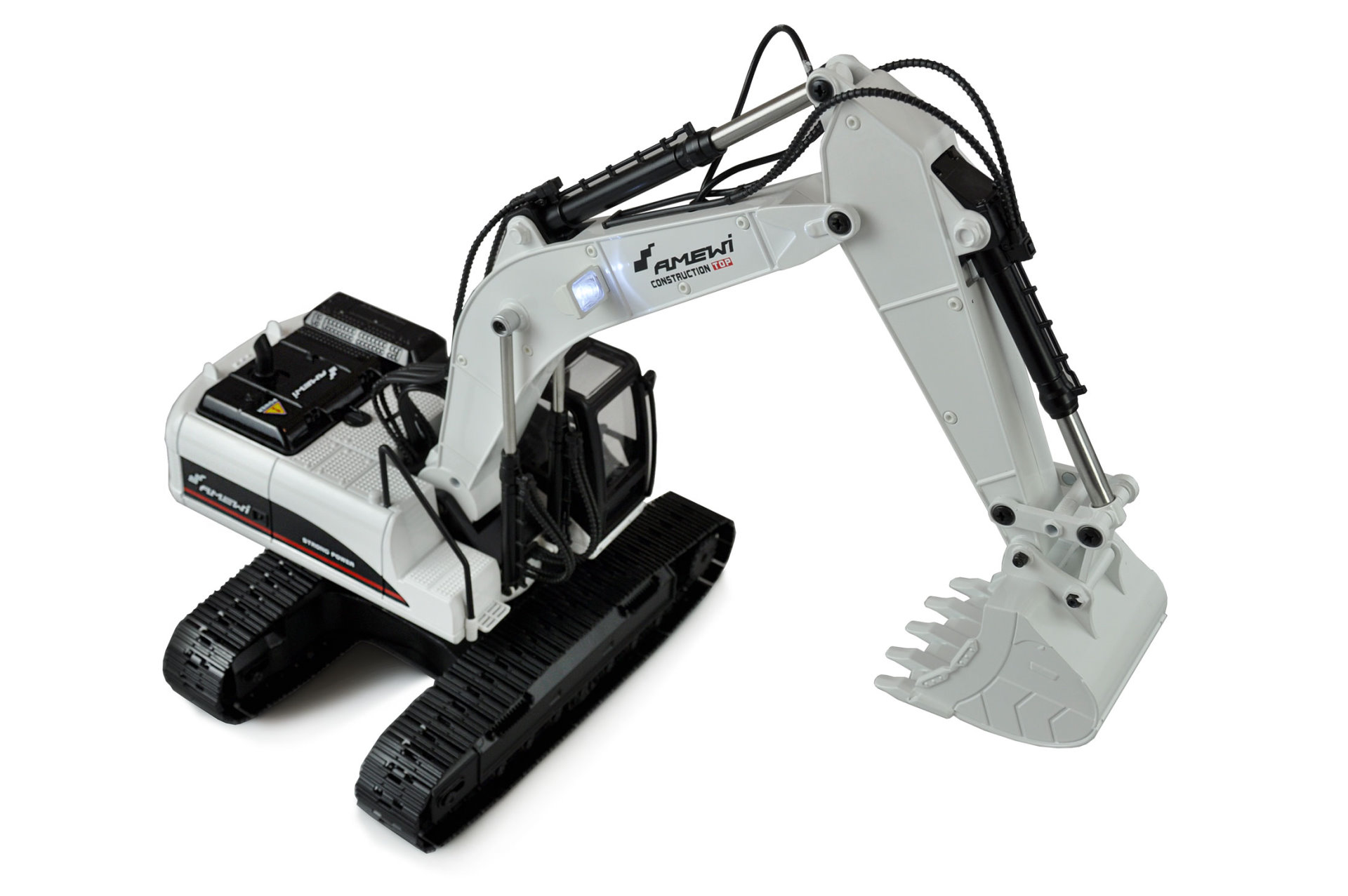 Amewi Bagger Vollmetall V4 1:14 weiß, 2,4GHz 22415 - Abbildung 2