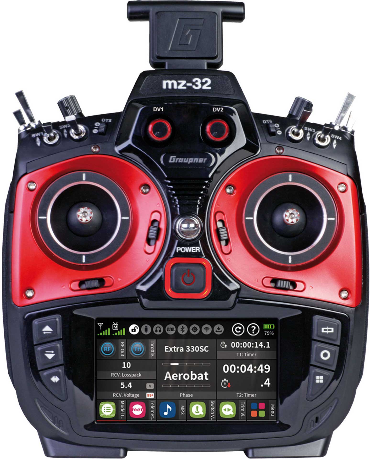 GRAUPNER MZ-32 HOTT Einzelsender 2,4Ghz Fernsteuerung S1024.77