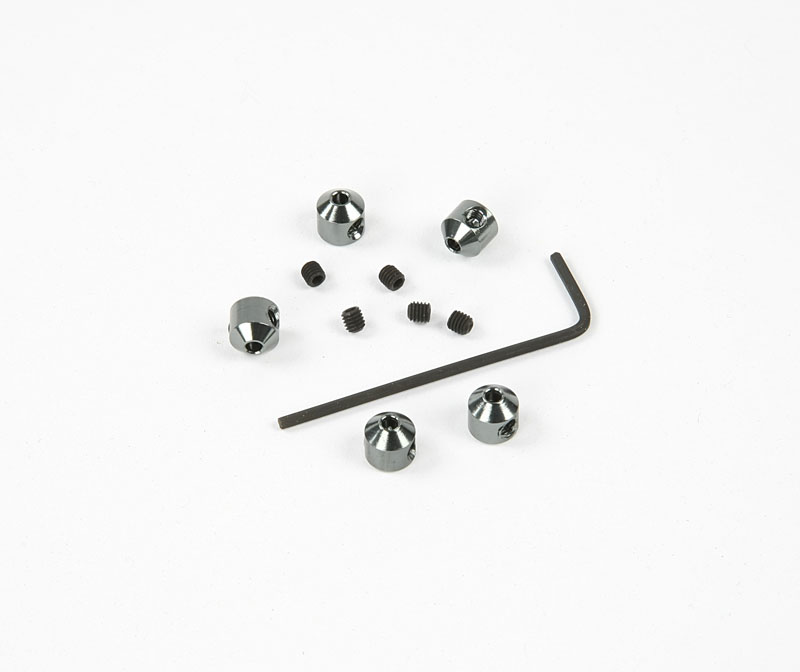 R07200G Aluminium Stopper 2mm Grau (5 Stk)